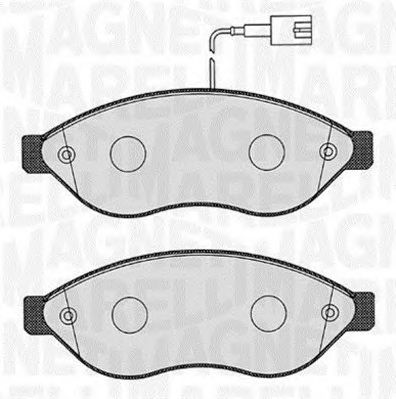 MAGNETI MARELLI 363916060189 -  Комплект тормозных колодок, дисковый тормоз